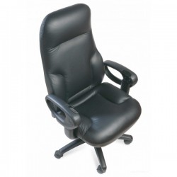 Fauteuil Cuir Noir- CONCORDE