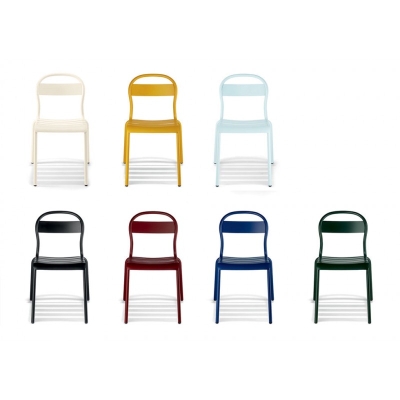 Lot de 4 chaises Maike  chaise plastique collectivite coloris tendance