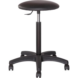 Tabouret skaï noir- ERGO  JOEL