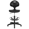 Siège haut  polyuréthane noir- ERGO LEON