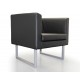 PUNTA fauteuil  Cuir Noir 1 place