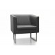 PUNTA fauteuil  Cuir Noir 1 place