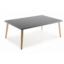 Table basse rectangulaire PUNTA pieds bois SOKOA