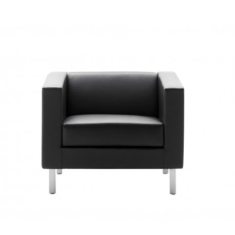 OXEL fauteuil  Cuir Noir