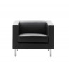 OXEL fauteuil  Cuir Noir