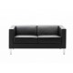 OXEL fauteuil  Cuir Noir