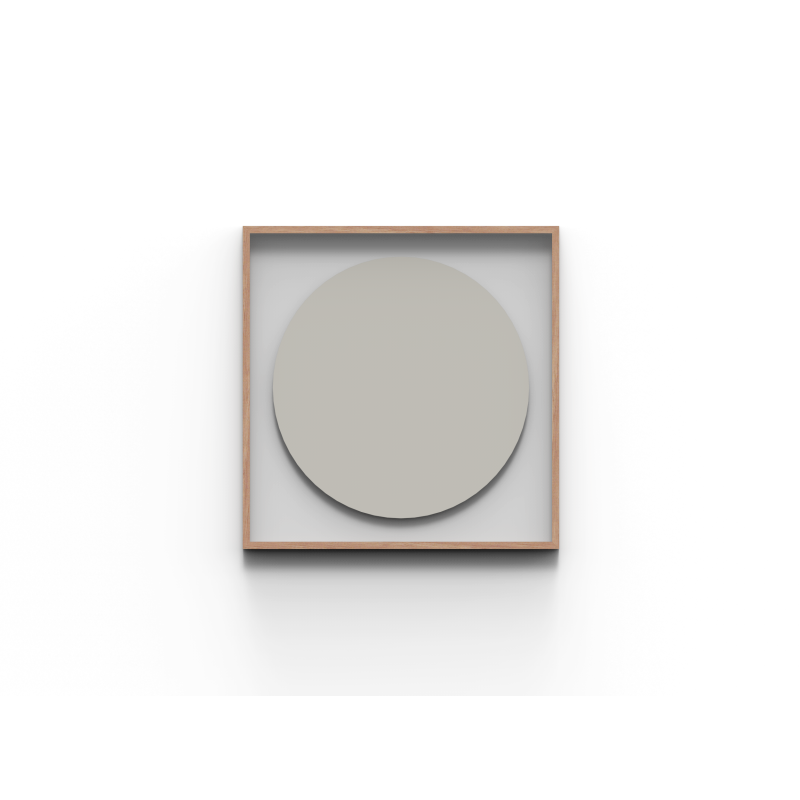 Tableau verre magnétique cadre chêne A01 lintex