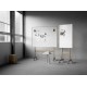Wood tableau blanc mobile