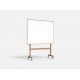 Wood tableau blanc mobile