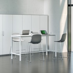 Table Haute  Long 180 cm- Pieds Arche COLUMBIA