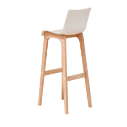 Tabouret Haut Pieds Bois -  DETENTE BURONOMIC