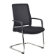 Fauteuil visiteur Tissu Noir- ERGO EDIN