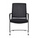 Fauteuil visiteur Tissu Noir- ERGO EDIN