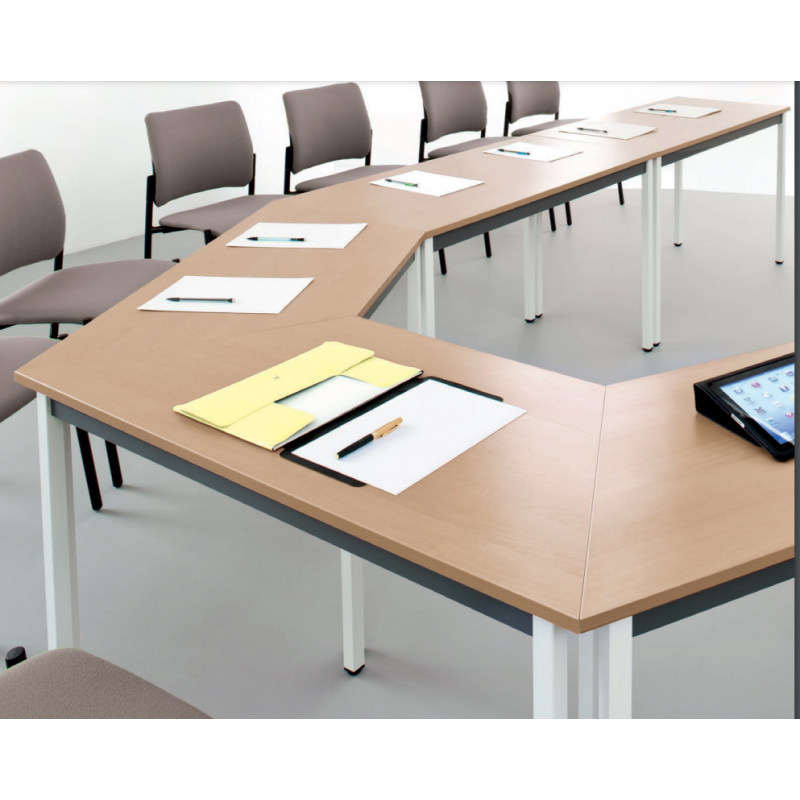 table de réunion Trapèze modulaire