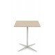 Table Carrée 80 X 80 cm Pied Croix Haut 73.5 / Haut 104.5