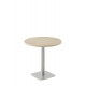 Table Ronde Ø 80 cm Base Carrée Haut 73.5 / Haut 104.5