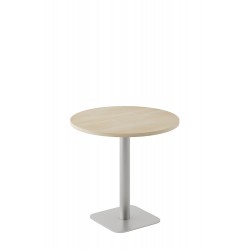 Table Ø 80 cm 2 Modèles: Haut 73.5 / Haut 104.5 cm  Base Carrée COLUMBIA