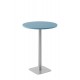 Table Ronde Ø 80 cm Base Carrée Haut 73.5 / Haut 104.5