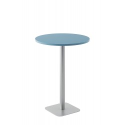 Table Ø 80 cm 2 Modèles: Haut 73.5 / Haut 104.5 cm  Base Carrée COLUMBIA