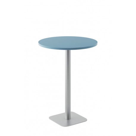 Table Ronde Ø 80 cm Base Carrée Haut 73.5 / Haut 104.5