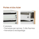 Meuble Courrier sur pieds Module Double & Triple à Portes