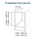 Casiers Consignes portes transparentes  H 1800 X L 400 X P 500 mm