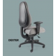 Fauteuil Revêtement Tissu-DEXTER