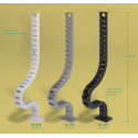 Guide-câbles assis debout 130 cm poste réglable ADDIT DATAFLEX