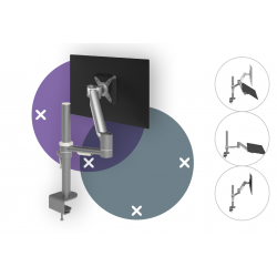 Mât double bras pour 1 écran VIEWMATE DATAFLEX