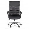 Fauteuil Eco  Maille- tissu & vinyl noir-COOK-ACT