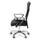 Fauteuil Eco  Maille- tissu & vinyl noir-COOK-ACT