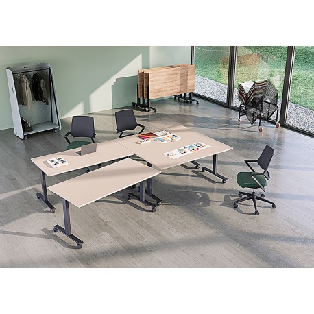 Table Rabattable TR01 :  L 140x P 80 x H 75 cm  COLUMBIA