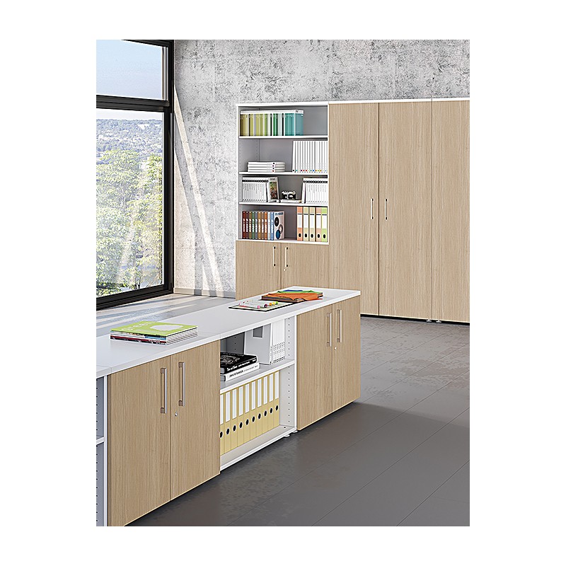 Armoire basse 2 portes battantes - Mobika