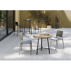 Table Carrée 70 cm / 2 Modèles: Haut 74 / Haut 110 cm ALTEIS  COLUMBIA