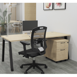 Bureau Droit Long 160 cm- PARTAGE BURONOMIC