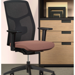 Fauteuil AKILA Dos Résille Accotoirs 3D Columbia