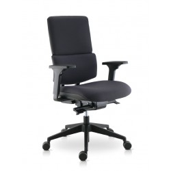 Fauteuil Tissu - coque noire WI MAX SOKOA