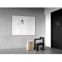 Tableau céramique blanche cadre 3 Dimensions Chêne-Wood Tableau Blanc LINTEX