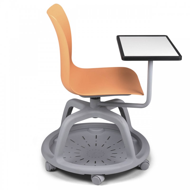 Chaise LEAN formation sur roulettes avec tablette ACT