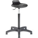 Tabouret assis-debout polyuréthane noir- ERGO FREDY